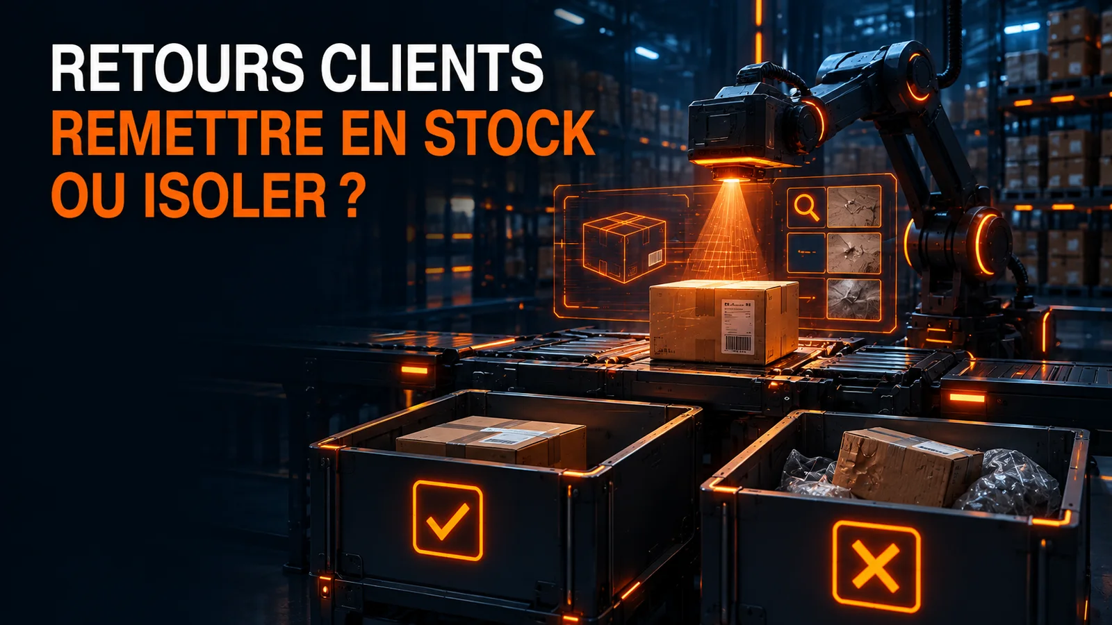 Comment décider si un retour doit être remis en stock, isolé ou détruit ?