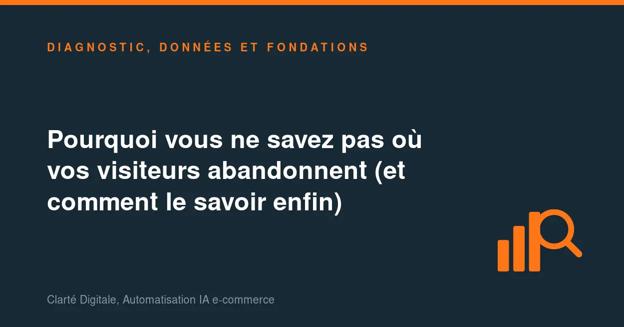 Plan de mesure conversion e-commerce : savoir où vos visiteurs abandonnent