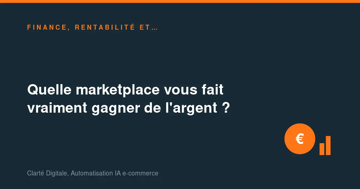 Quelle marketplace vous fait vraiment gagner de l'argent ?