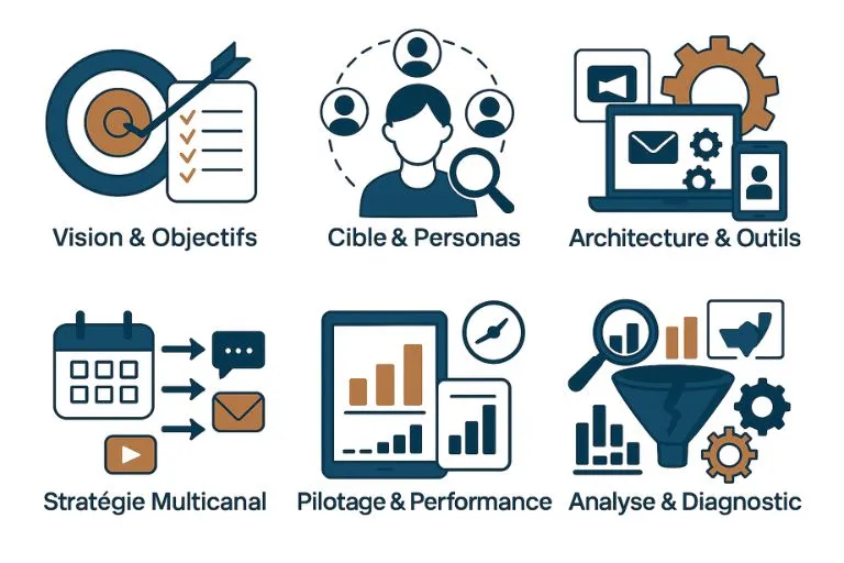 6 piliers strategie digitale Methode clarte digitale